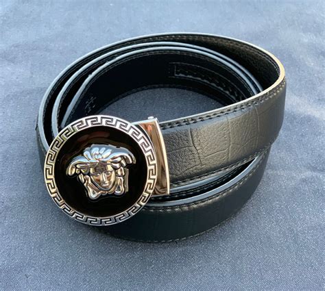 versace belt silver